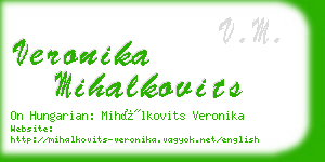 veronika mihalkovits business card